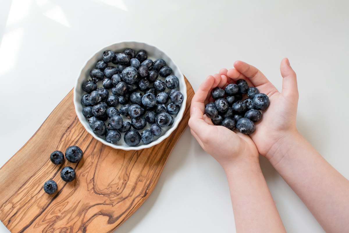 Fresh colourful fruits and vegetables